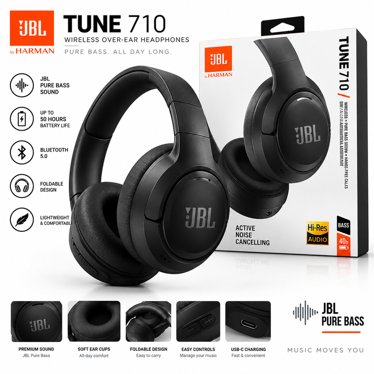 هدفون JBL TUNE T710